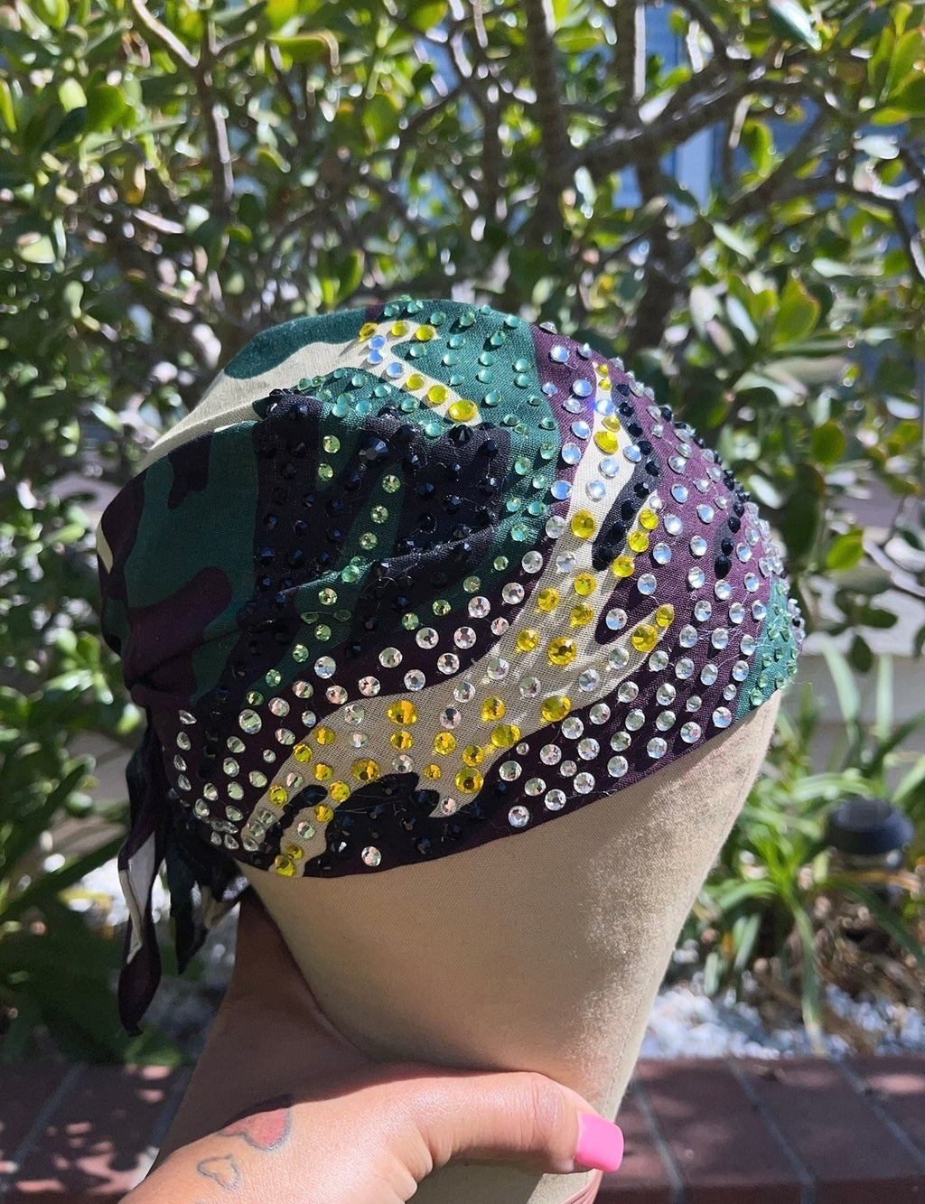 Bedazzled Army Fatigue Bandana